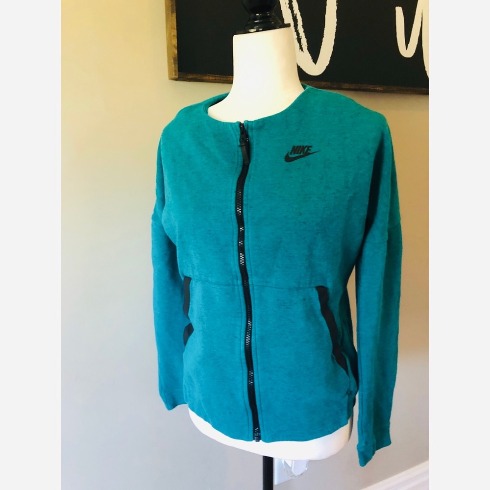 Nike teal athletics jacket